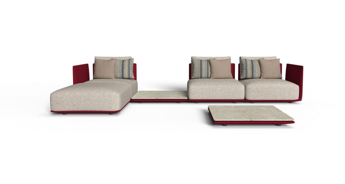 Male modular outdoor sofa by Talenti 