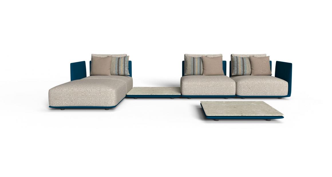 Male modular outdoor sofa by Talenti 