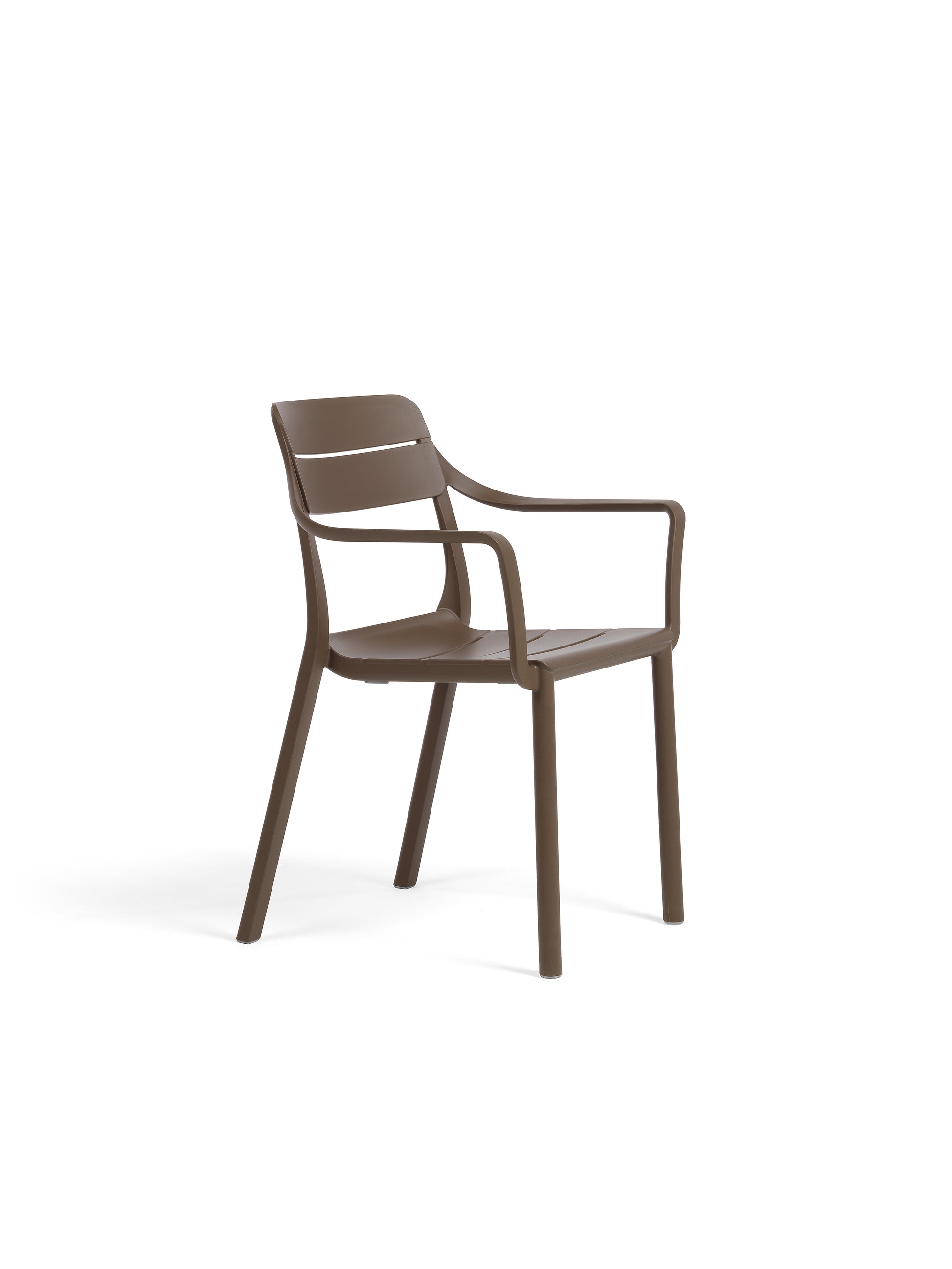sedia da esterno con braccioli cassia armchair nardi tabacco genco outdoor