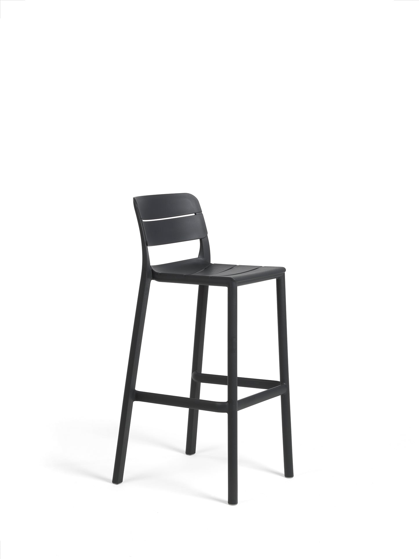 Sgabello in resina da esterno Cassia stool Nardi grigio antracite nero Genco Outdoor
