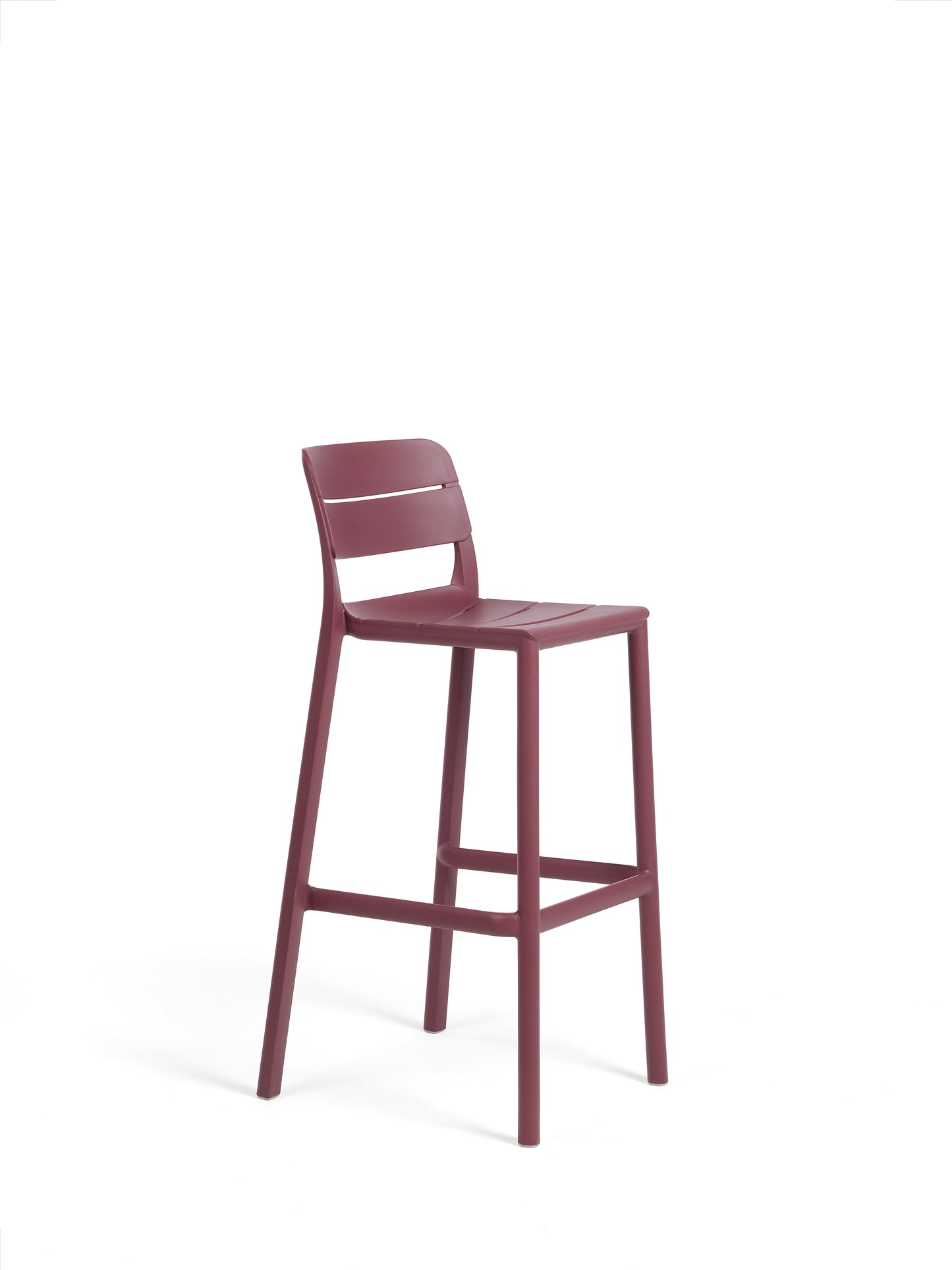 Sgabello in resina da esterno Cassia stool Nardi rosso borgogna Genco Outdoor