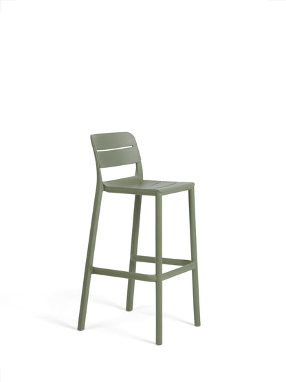 Sgabello in resina da esterno Cassia stool Nardi verde cactus Genco Outdoor