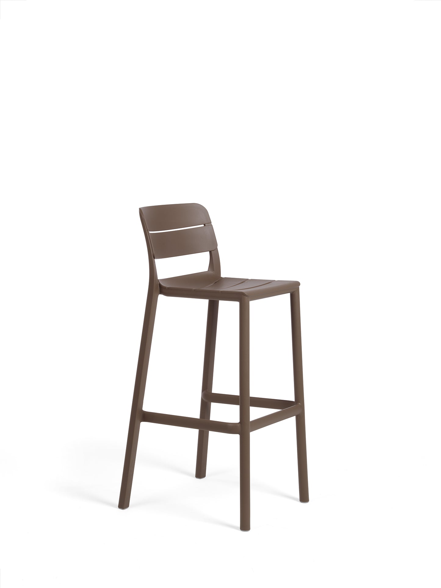 Sgabello in resina da esterno Cassia stool Nardi tabacco Genco Outdoor