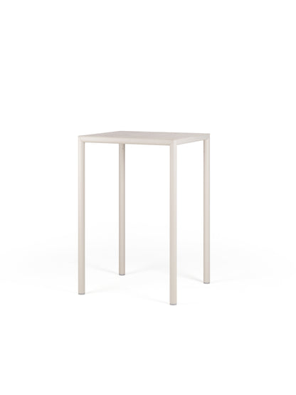 Piave 70 high tavolo da esterno bianco corda Nardi Genco outdoor