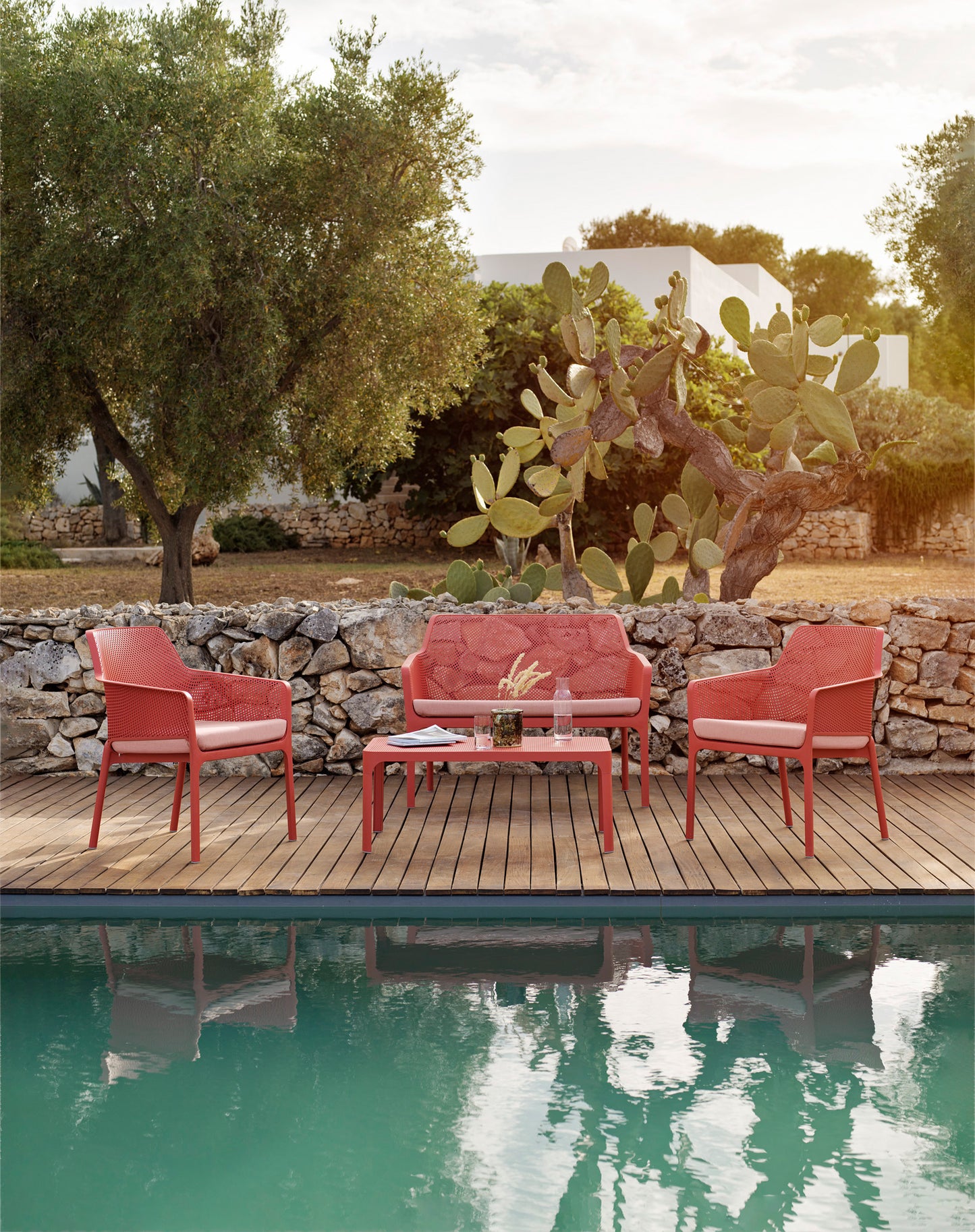 Net Bench panca in resina da esterno Nardi