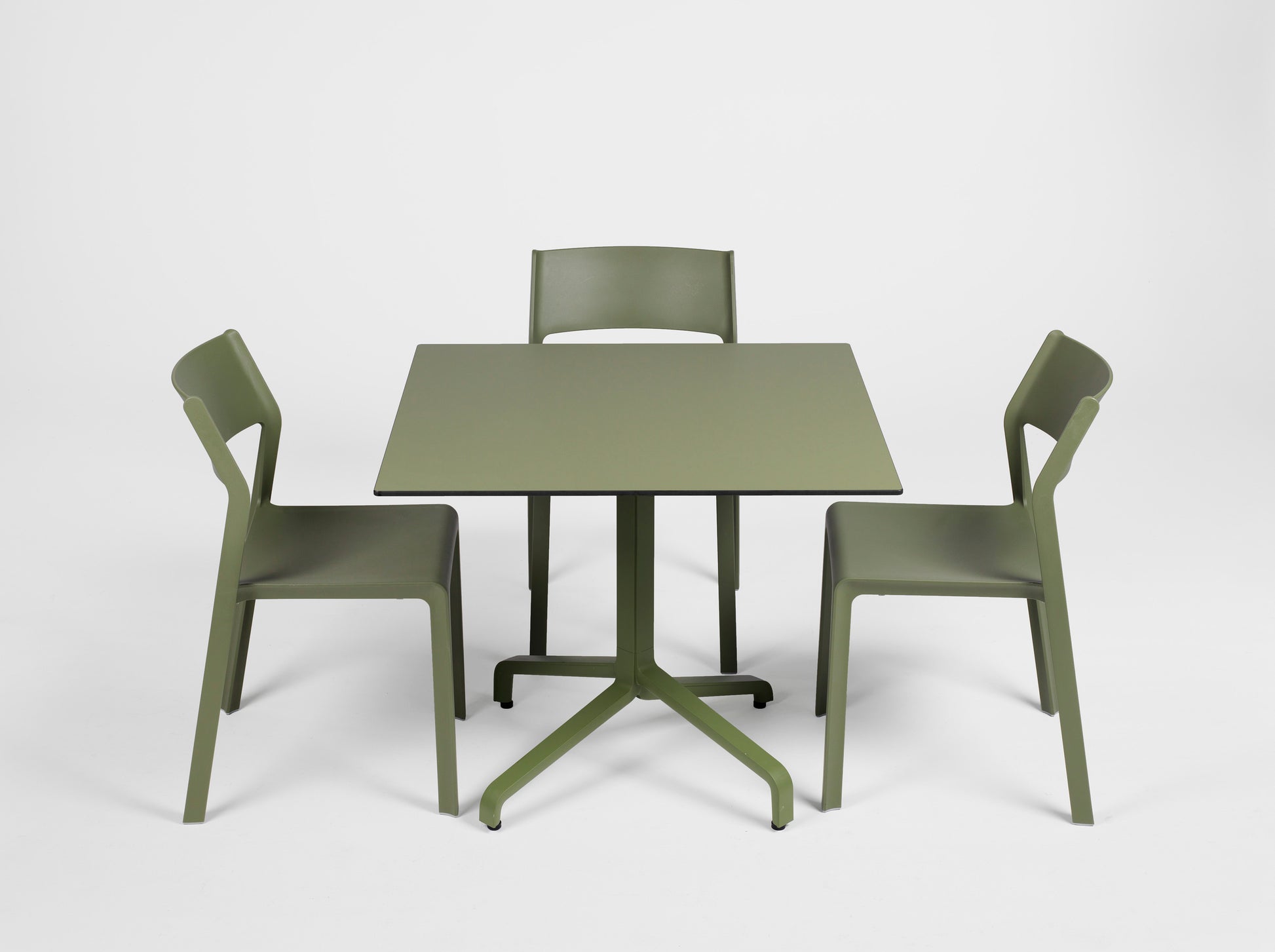Sedia in resina da esterno Trill Bistrot Agave Basamento Frasca Piano HPL Nardi Genco Outdoor