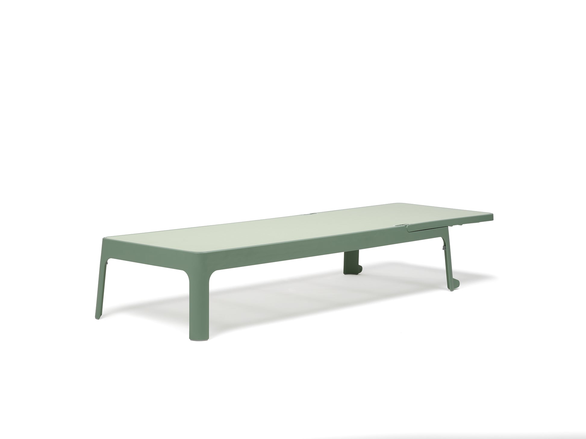 Lettino Plano in resina Nardi Menta mandorla genco outdoor letto sdraiato