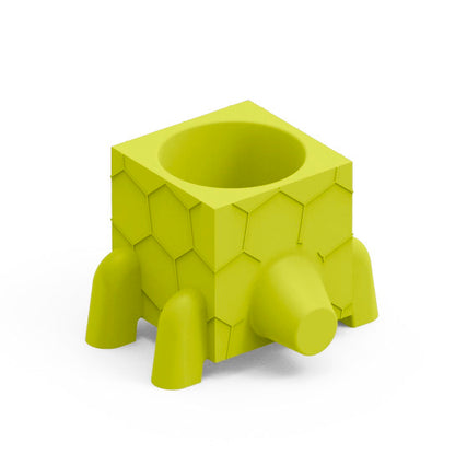 Contenitore multifunzione vaso portaoggetti modulare design da esterno Fera Ruga verde chiaro tormalina Lyxo Genco Outdoor