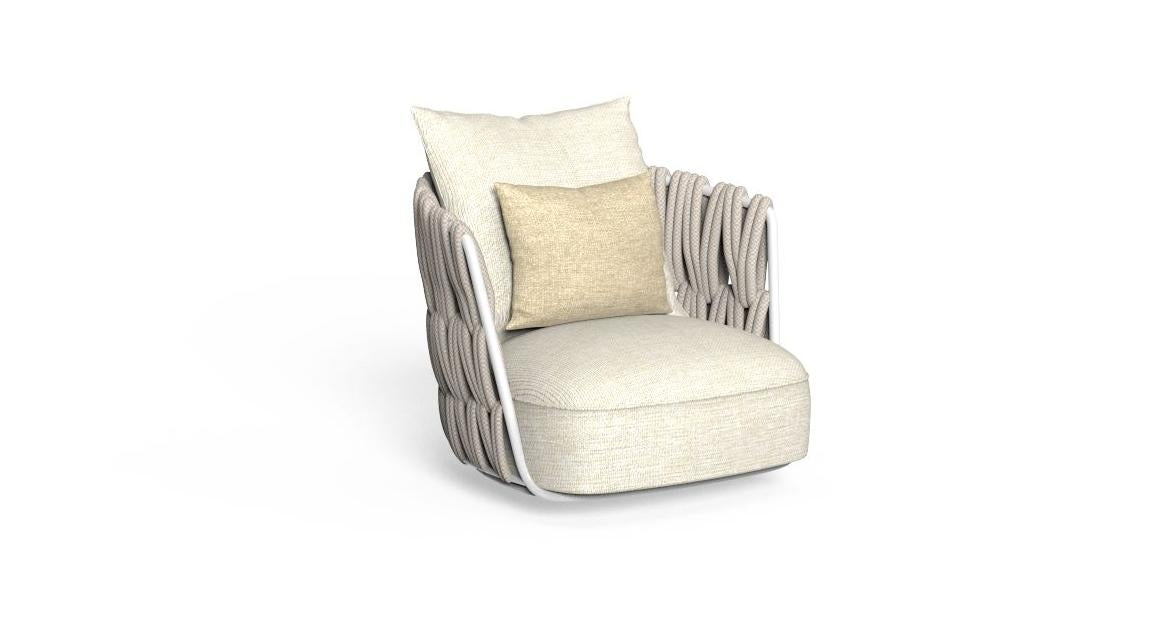 Swipe Poltrona Girevole Talenti White-Warm White Genco Outdoor