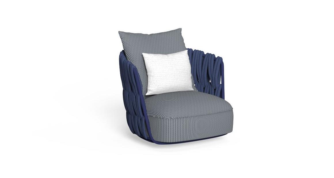 Swipe Poltrona Girevole Talenti True Navy Blue Genco Outdoor