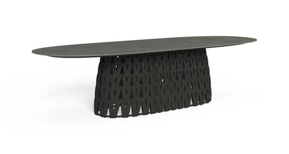 Swipe Tavolo Pranzo 300x100 Talenti Graphite-Mouse Gray Genco Outdoor