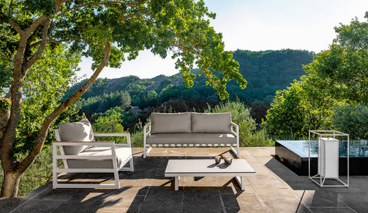 Salotto Alabama Alu da esterno Talenti bianco Genco Outdoor