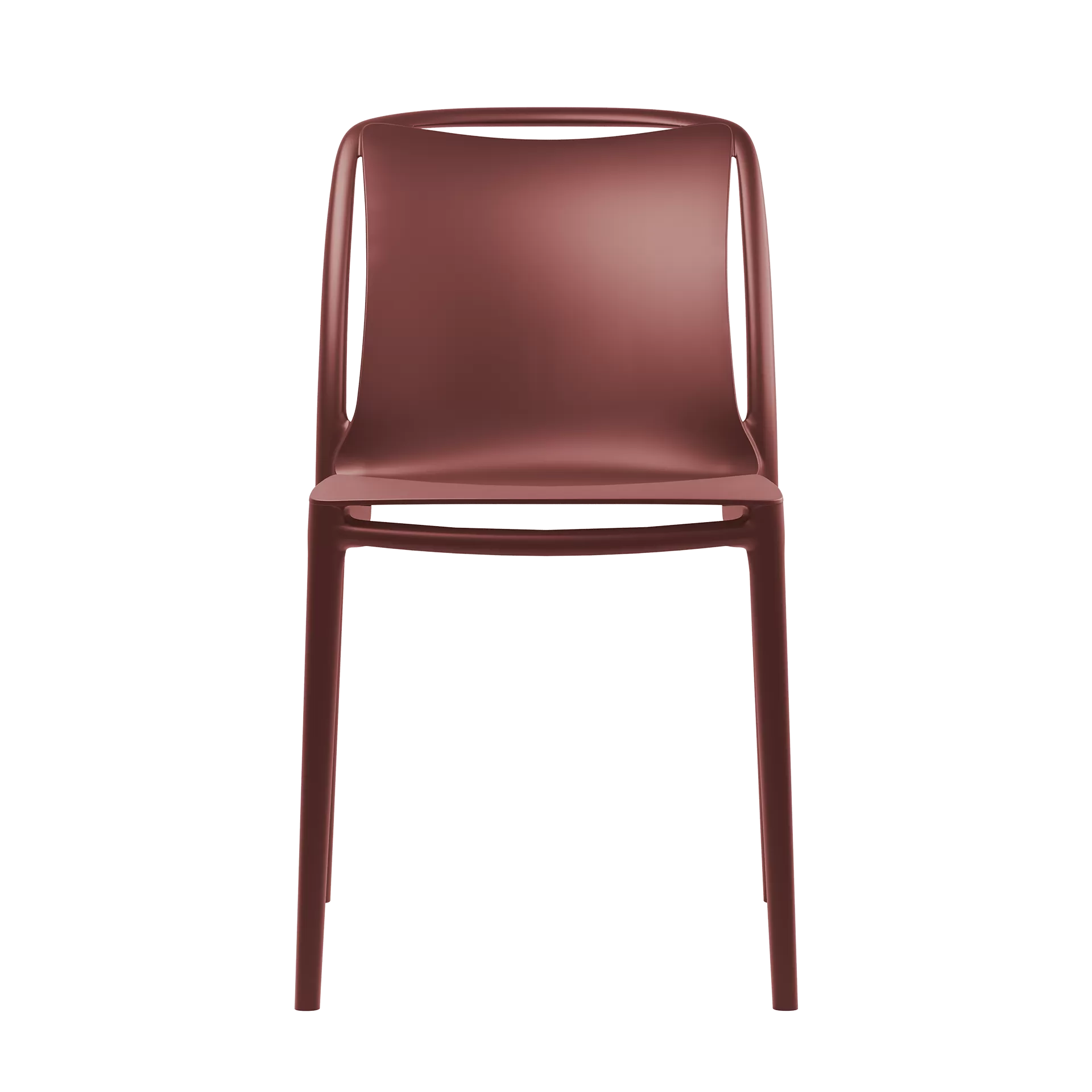 Sedia in resina da esterno Velair rosso marsala