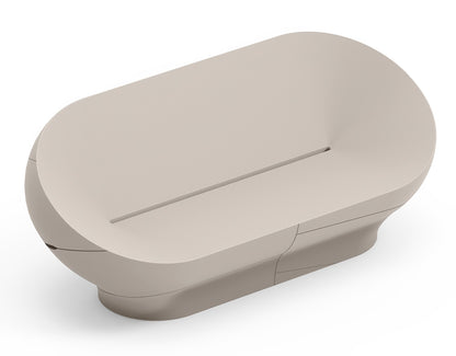 Vera divano in resina da esterno Lyxo grigio ambra Genco Outdoor