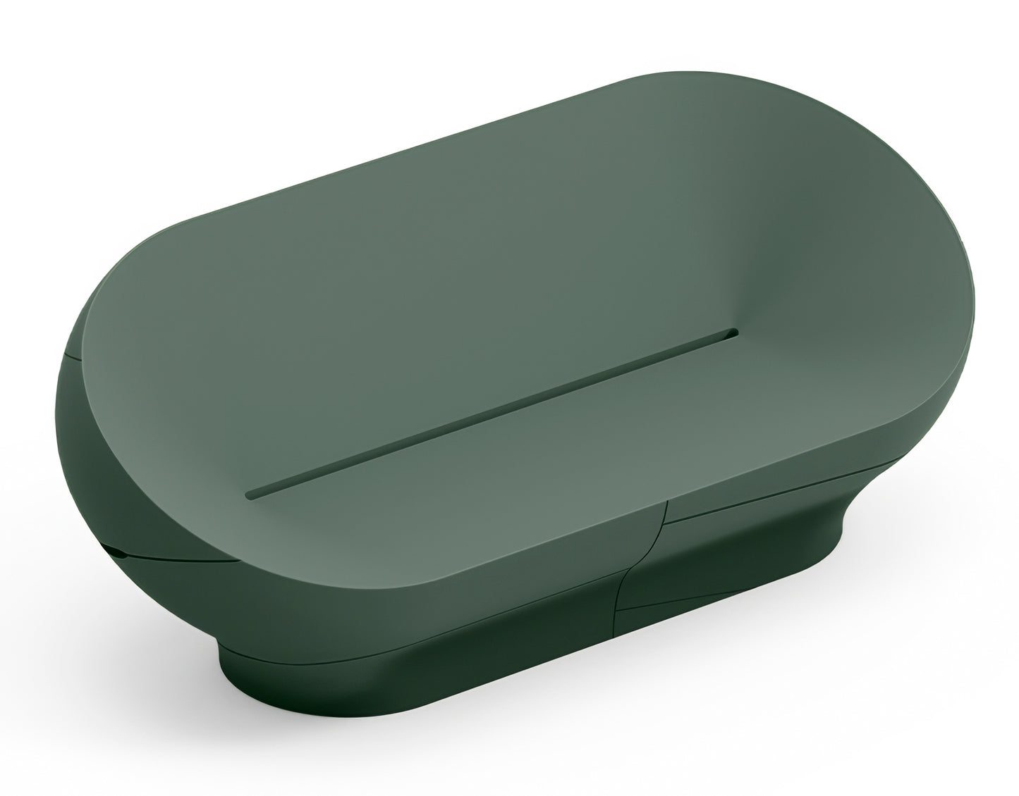 Vera divano in resina da esterno Lyxo verde smeraldo Genco Outdoor