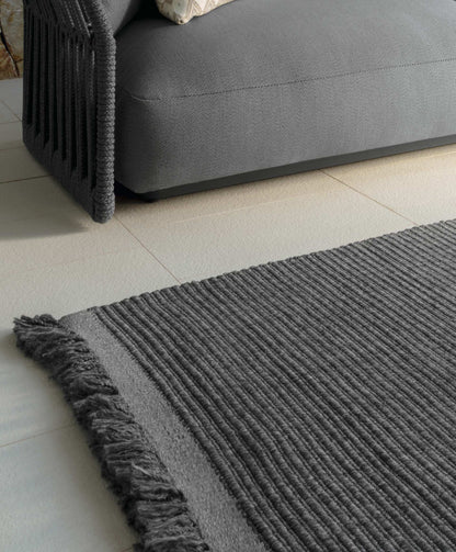Rectangular outdoor rug Fabric//Ribs