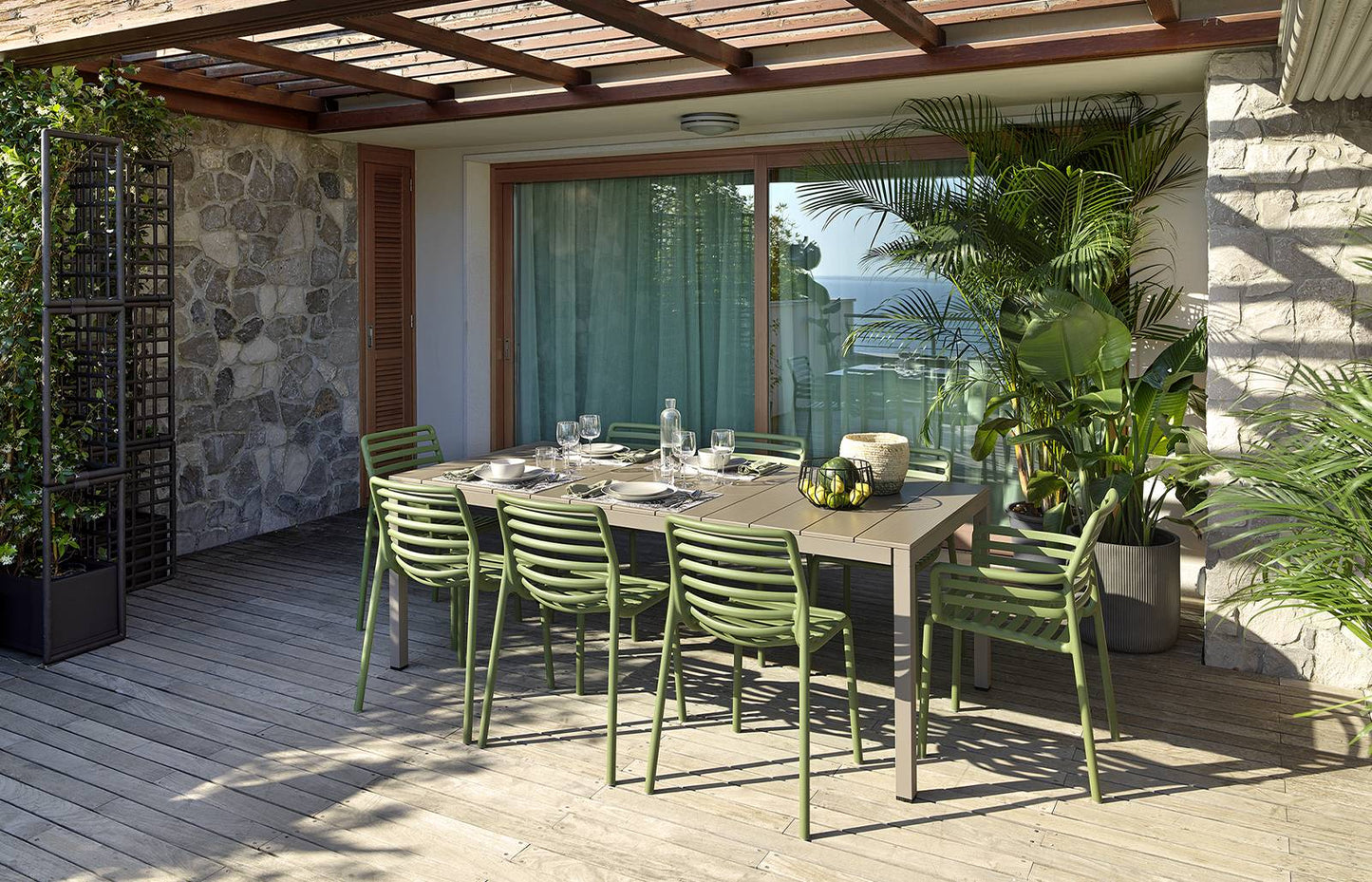 Sedia in resina Doga Bistrot - Sconto 6 pezzi Genco Outdoor