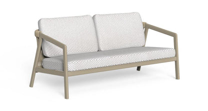 Nova set sofa Talenti (1 divano + 2 poltrone + 1 tavolino) Tortora - Bianco/Beige Genco Outdoor