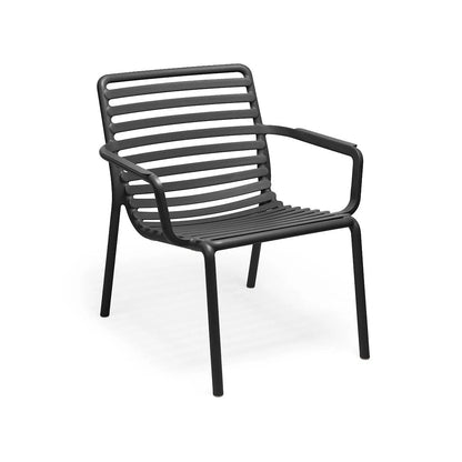 sedia doga relax outdoor antracite nero nardi 