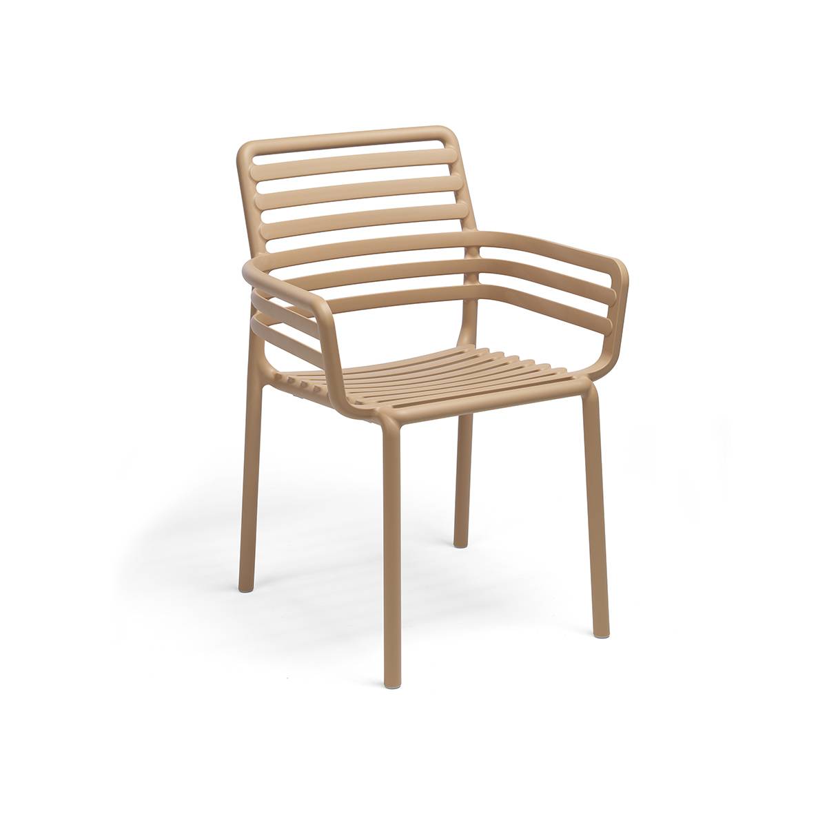 Sedia in resina con braccioli Doga Armchair Nardi Cappuccino Genco Outdoor