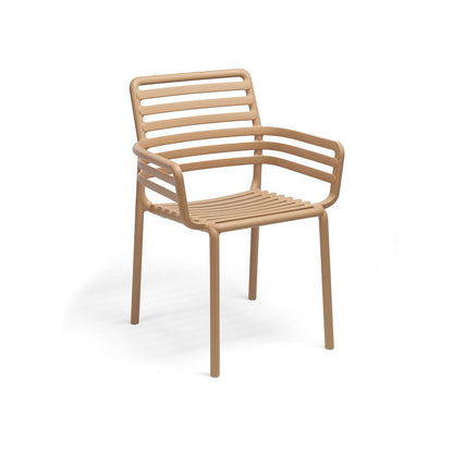 Sedia in resina con braccioli Doga Armchair Nardi Cappuccino Genco Outdoor