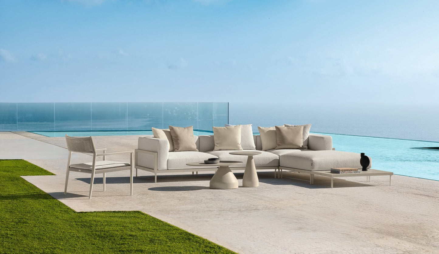 Cleo Soft Alu modular outdoor sofa by Talenti 
