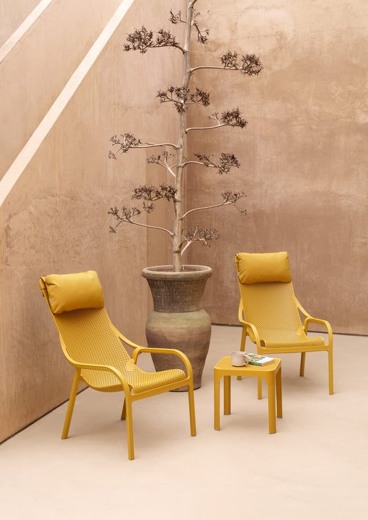 Sedute lounge net 40 nardi da esterno giallo senape