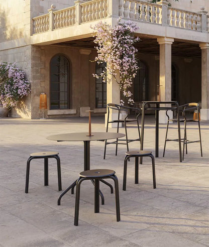 Salò low outdoor stool Unopiù