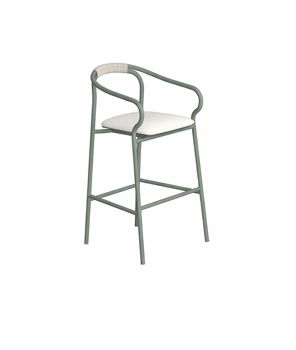 Salò outdoor bar stool by Unopiù