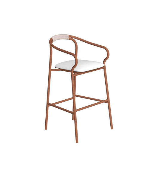 Salò outdoor bar stool by Unopiù