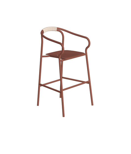 Salò outdoor bar stool by Unopiù