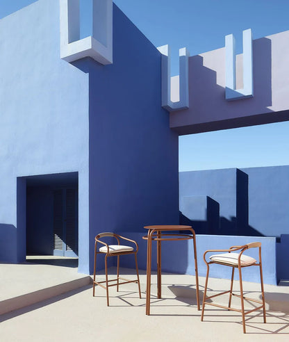 Salò outdoor bar stool by Unopiù