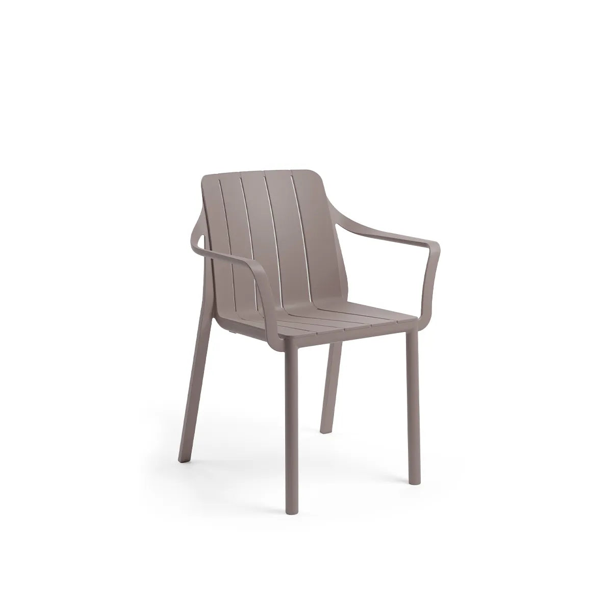 Sedia in resina con braccioli Tiberina Armchair Nardi Tortora Genco Outdoor