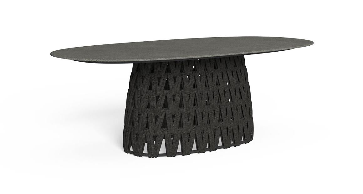 Swipe Tavolo Pranzo 220x100 Talenti Graphite-Mouse Gray Genco Outdoor