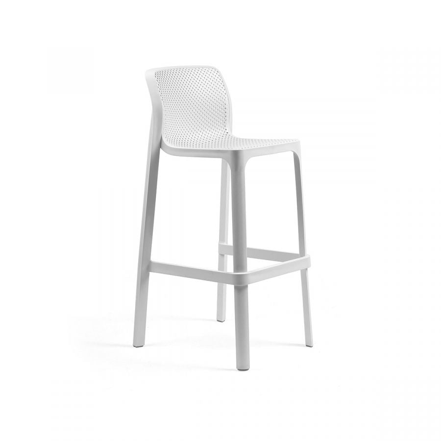 Net Stool sgabello in resina Nardi Bianco Genco Outdoor