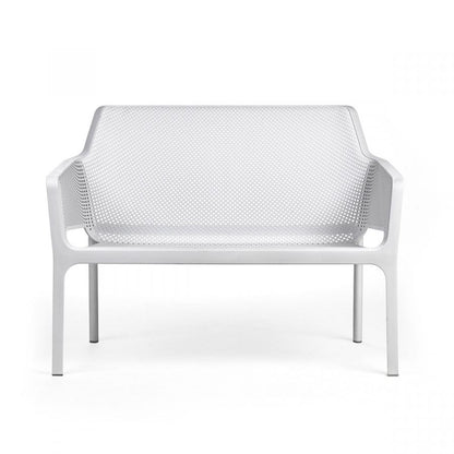 Net Bench panca in resina Nardi bianco Genco Outdoor