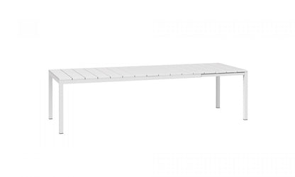 Tavolo estensibile Rio 210, piano in resina Nardi bianco Genco Outdoor