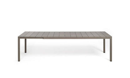 Tavolo estensibile Rio 210, piano in alluminio Nardi tortora Genco Outdoor