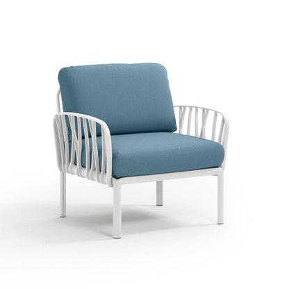 Poltrona Komodo resina fiberglass Nardi Bianco Adriatic-sunbr. Genco Outdoor