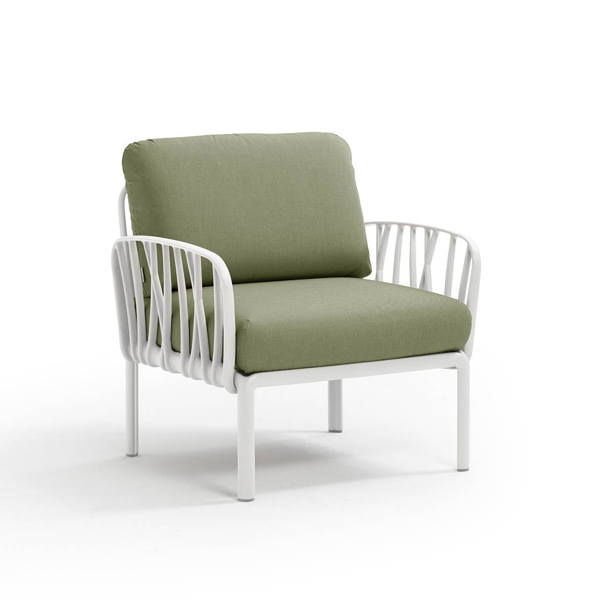 Poltrona Komodo resina fiberglass Nardi Bianco Giungla-sunbr. Genco Outdoor
