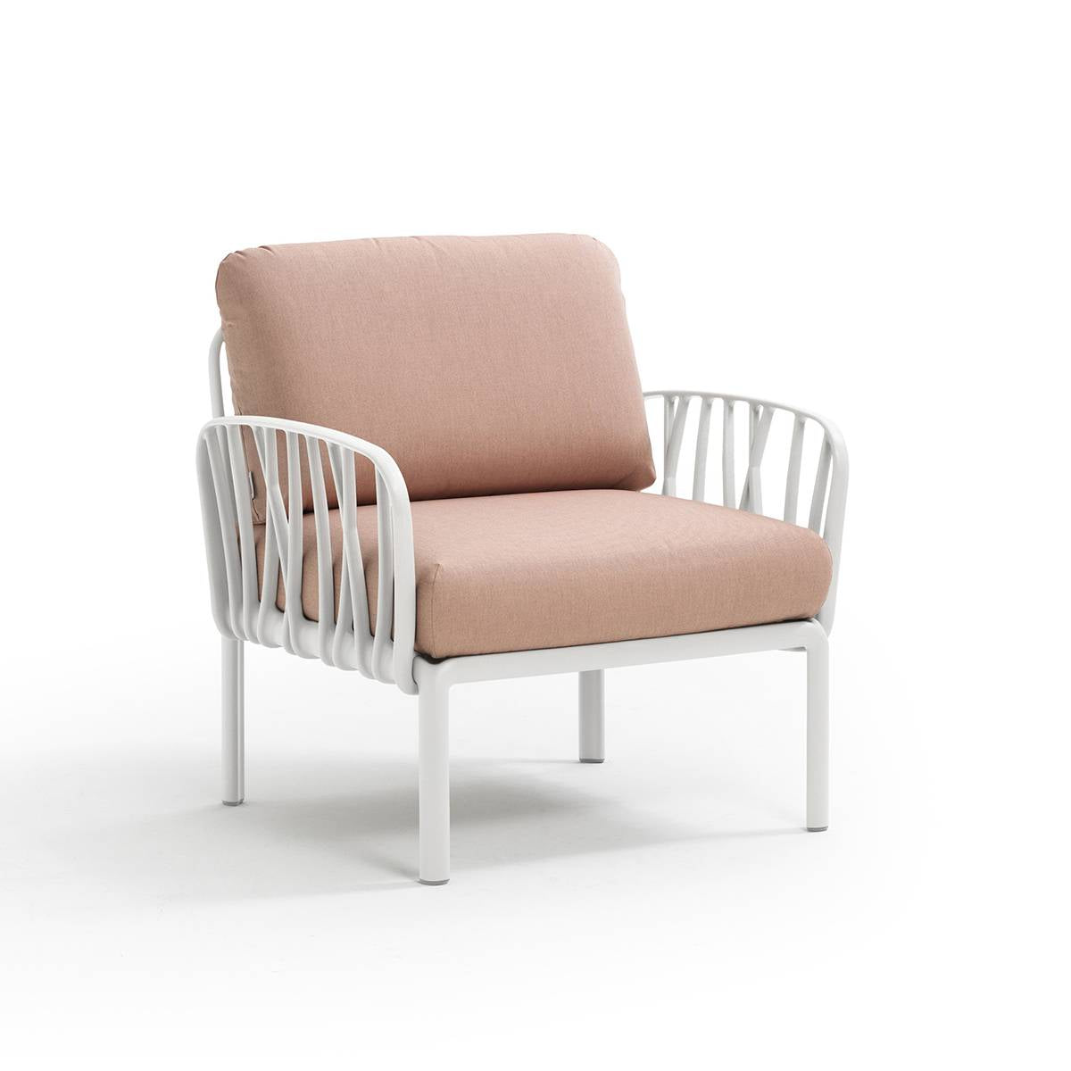 Poltrona Komodo resina fiberglass Nardi Bianco Rosa-quarzo Genco Outdoor