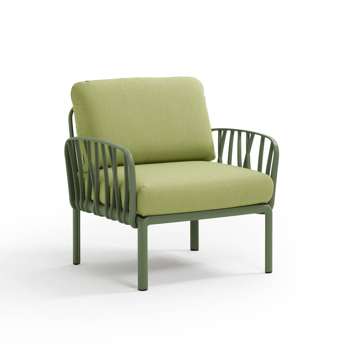 Poltrona Komodo resina fiberglass Nardi Agave Avocado-sunbr. Genco Outdoor