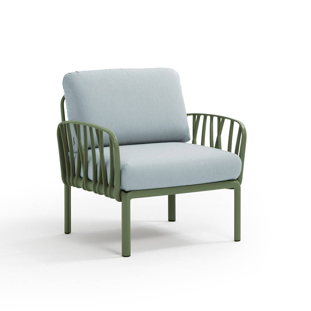 Poltrona Komodo resina fiberglass Nardi Agave Ghiaccio-sunbr. Genco Outdoor