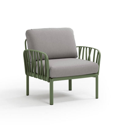 Poltrona Komodo resina fiberglass Nardi Agave Grigio Genco Outdoor