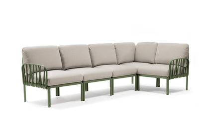 Komodo 5 divano modulare in resina fiberglass Nardi Agave tech-panama Genco Outdoor