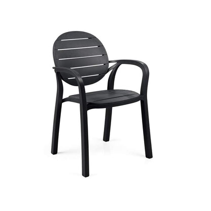 Sedia in resina con braccioli Palma Nardi antracite Genco Outdoor