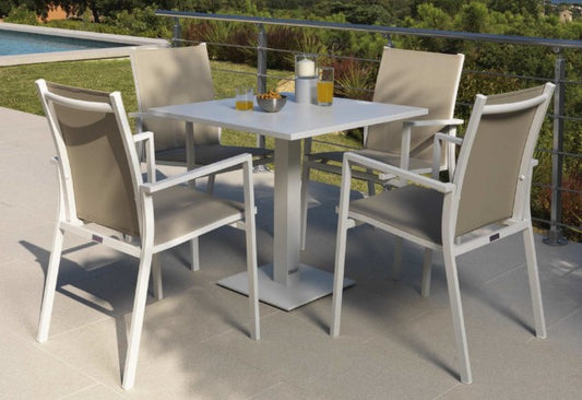 Tavolo esterno alluminio 70x70 Maiorca Talenti Genco Outdoor