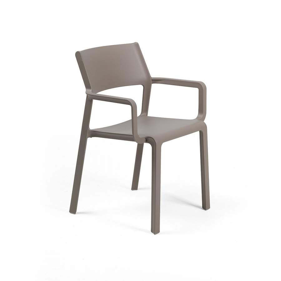 Trill Armchair poltrona in resina Nardi tortora Genco Outdoor